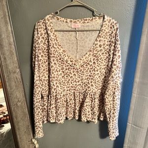 Pink lily shirt